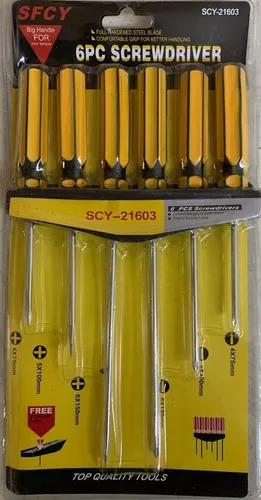 Kit de 6 destornilladores SCY