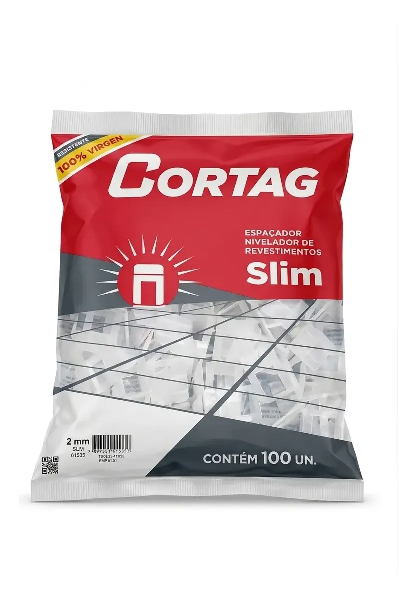 Espaciador nivelador para piso Cortag 2mm X 100 unidades