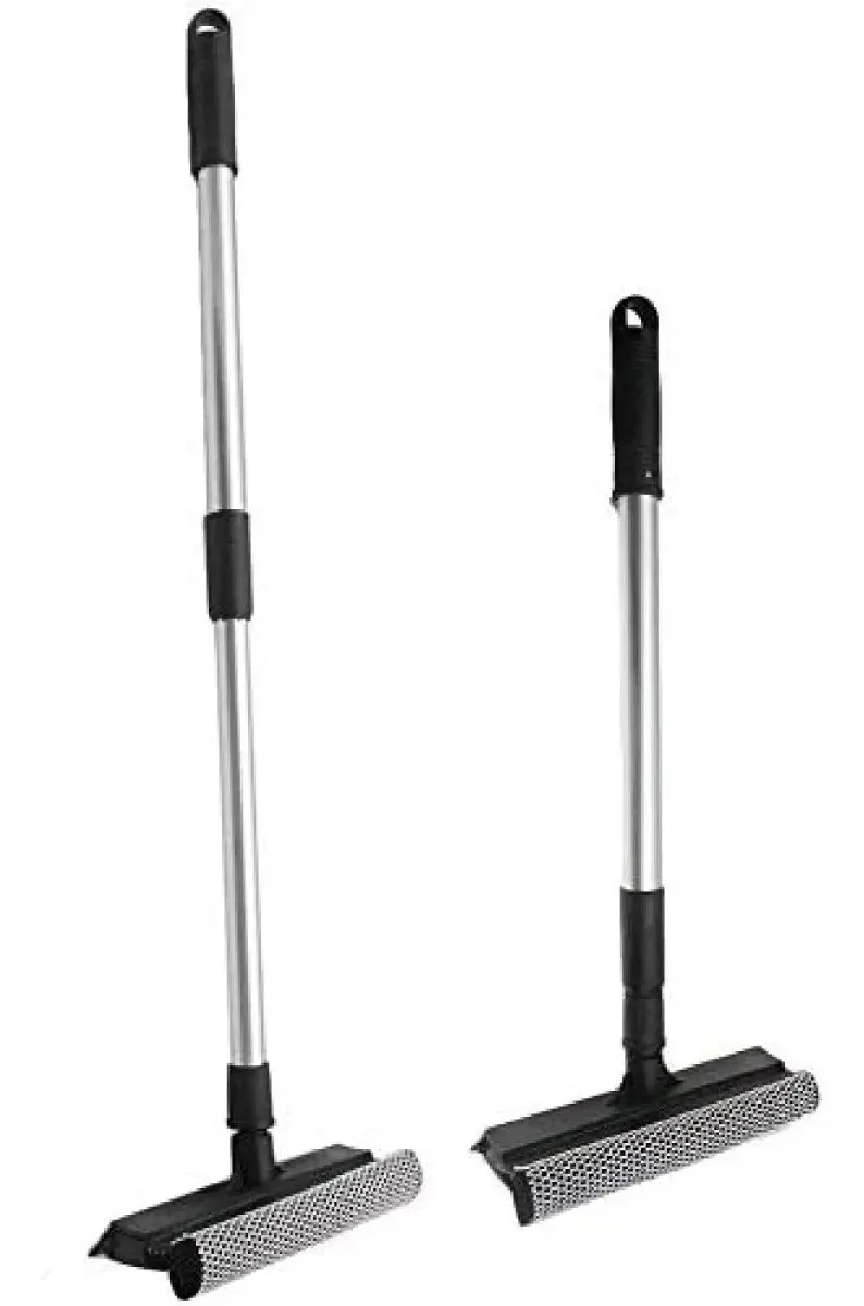 Lampazo Limpia Vidrio 20 cm Mango Extensible de Aluminio